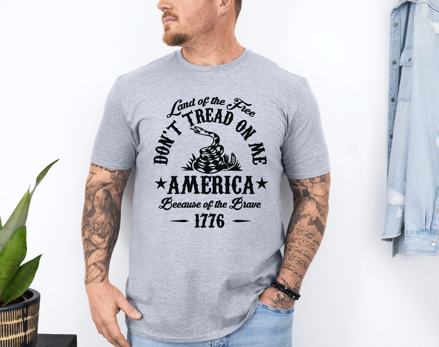 Don't Tread On Me 1776 Premium Men's T-Shirt - American Revival Gear