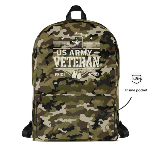 Backpack – Green Camo U.S. Army Veteran Pride & Honor Gear - American Revival Gear