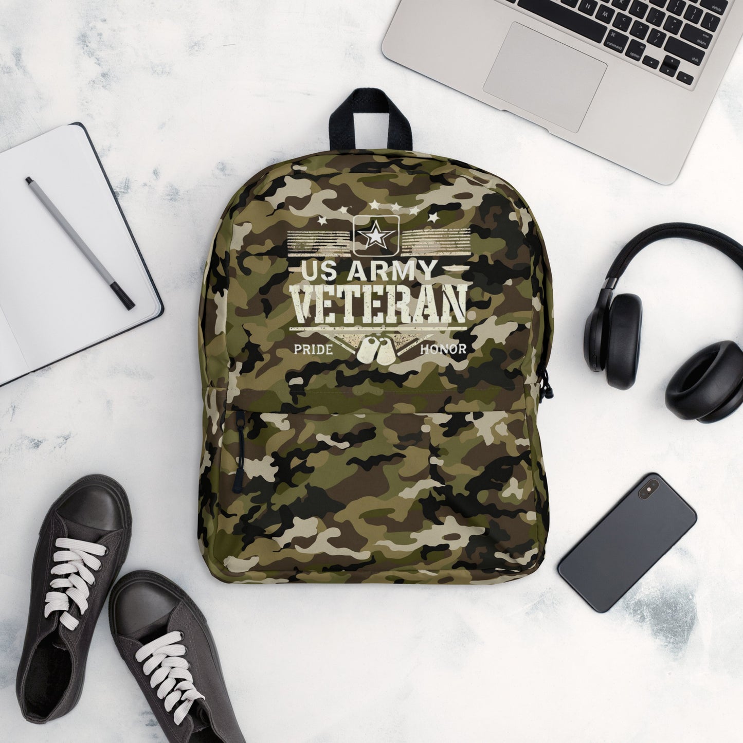 Backpack – Green Camo U.S. Army Veteran Pride & Honor Gear - American Revival Gear