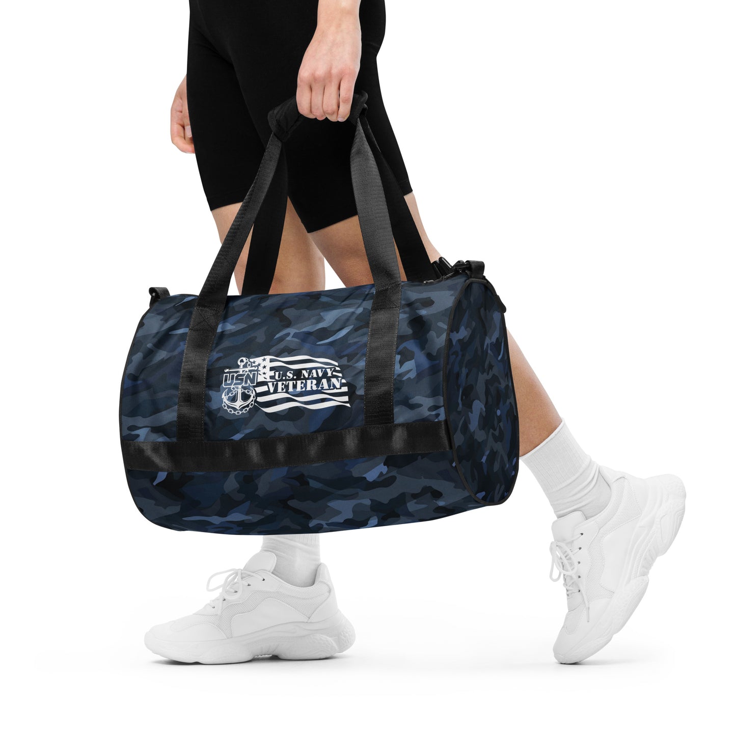 Duffel Bag - Blue Camo US Navy Veteran Gym Bag - American Revival Gear