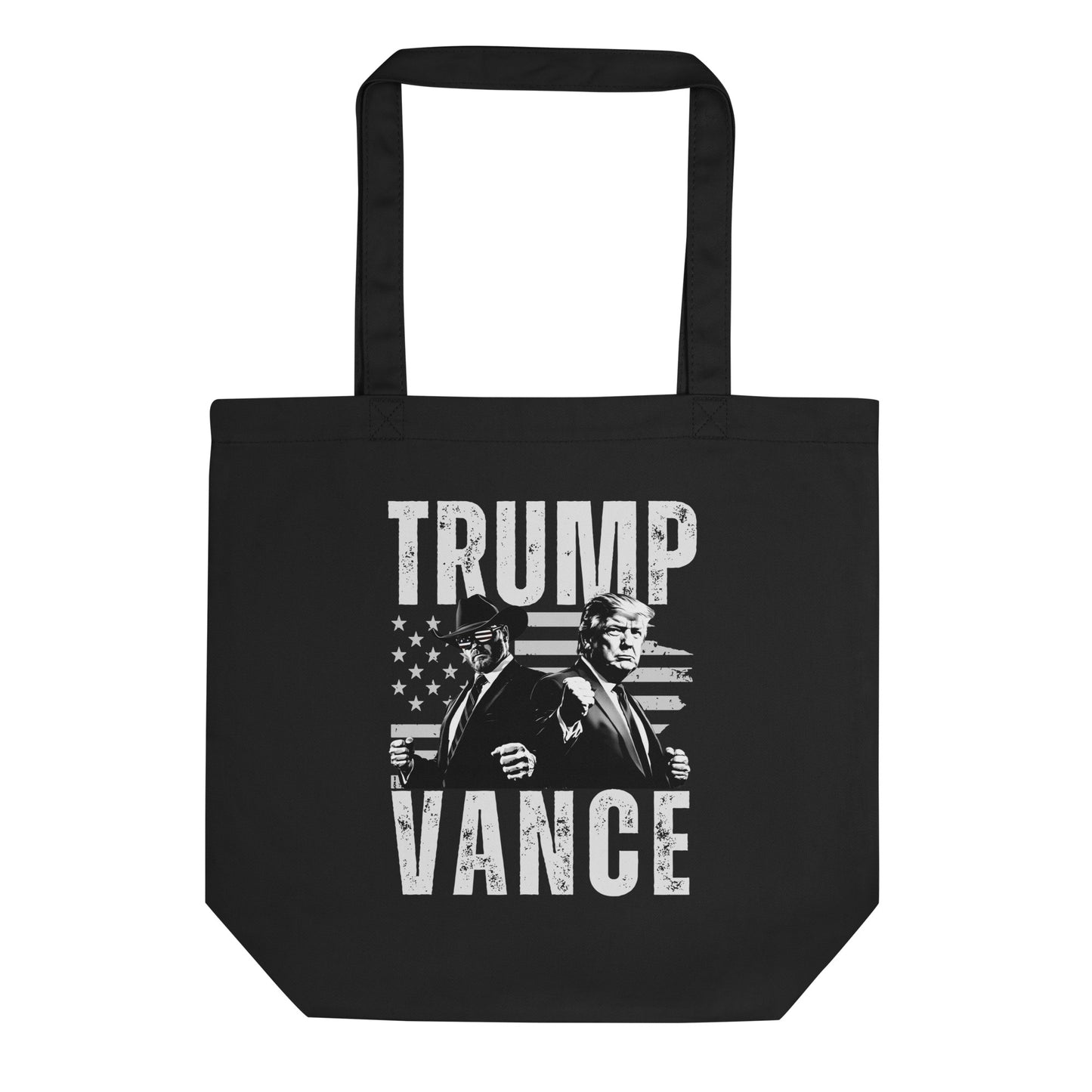 Trump Vance Duo Patriotic Organic Cotton Tote Bag - American Revival Gear