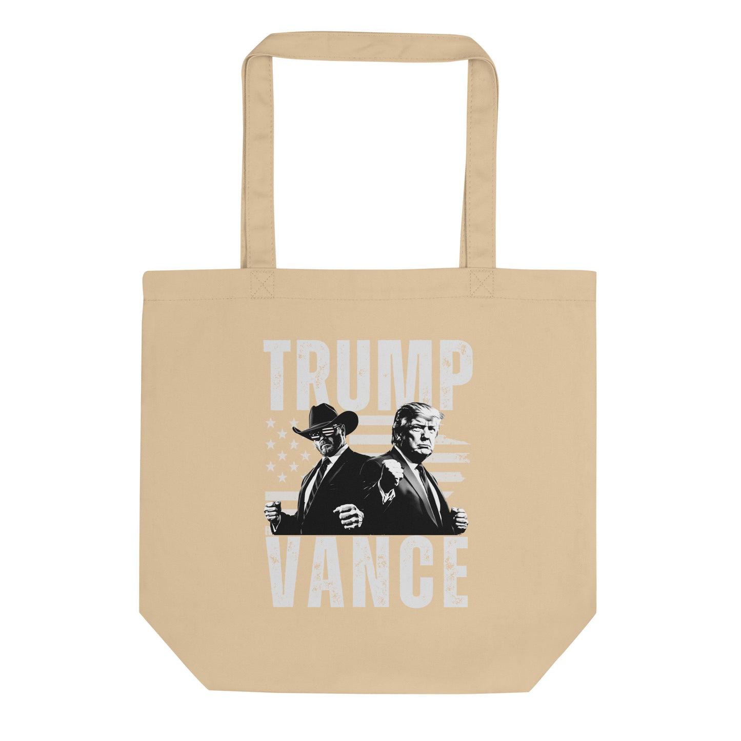 Trump Vance Duo Patriotic Organic Cotton Tote Bag - American Revival Gear