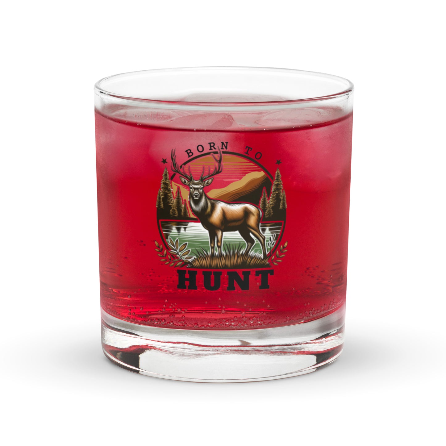 Whiskey Glass – Born to Hunt Rocks Glass - American Revival Gear