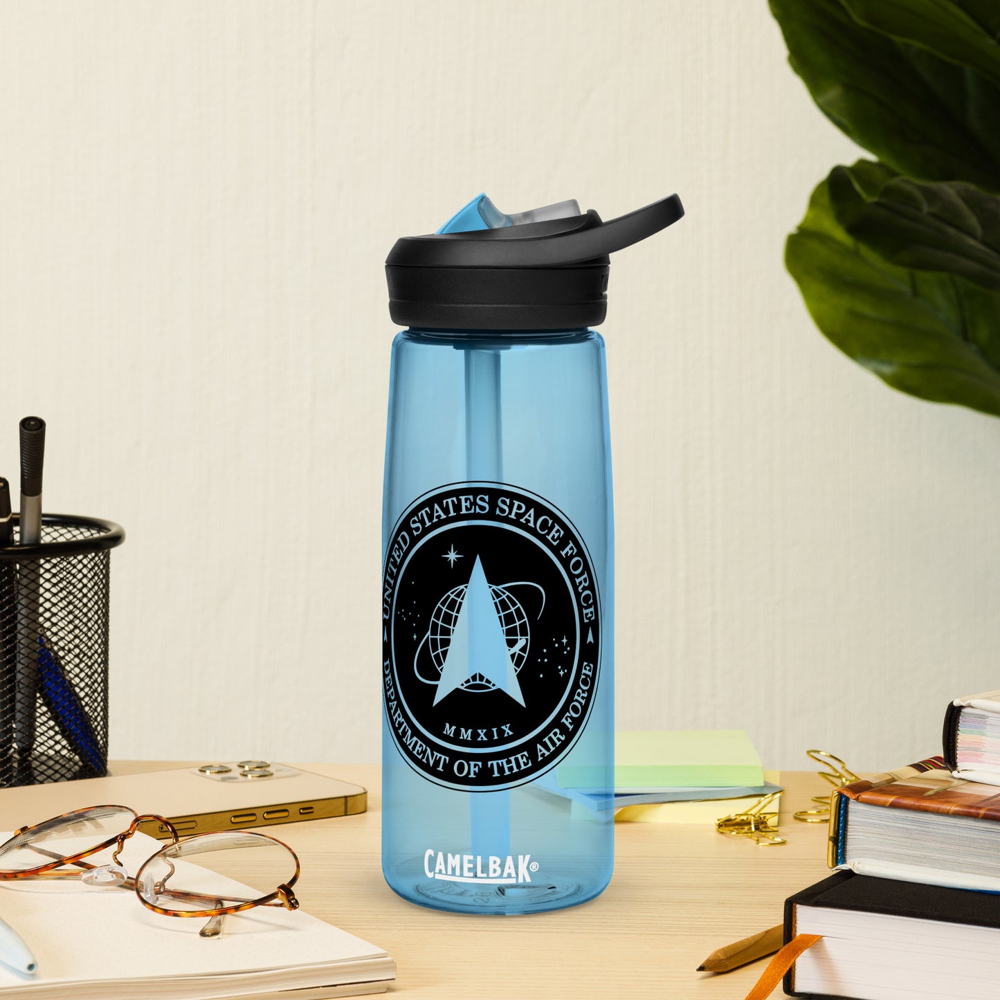 Space Force Military Logo Sports Water Bottle - American Revival Gear
