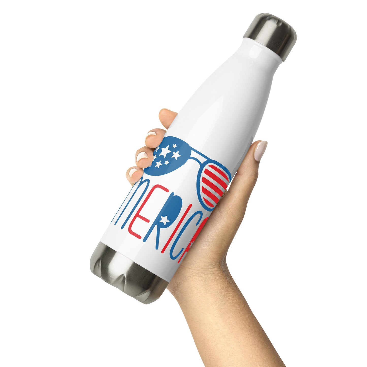 Show Your Pride with the "Merica" Patriotic Stainless Steel Water Bottle - American Revival Gear