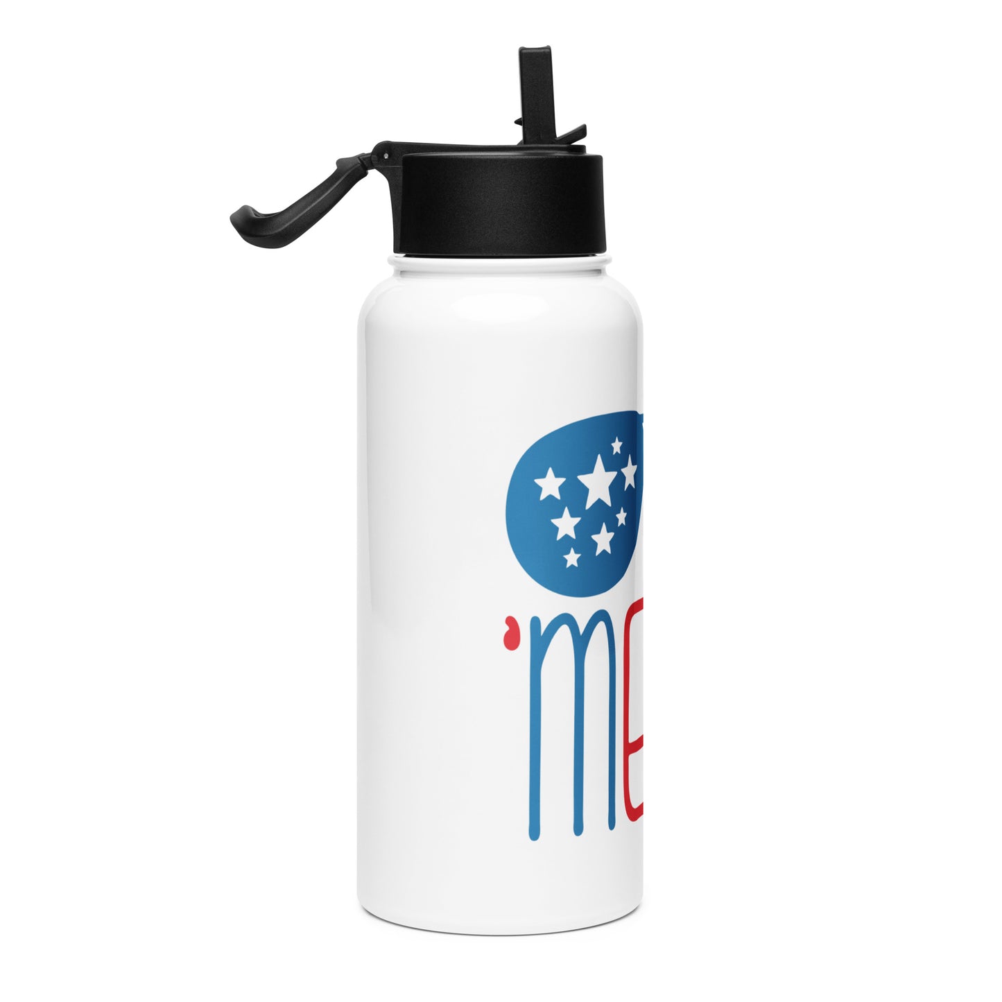 Show Your Pride with the "Merica" Patriotic Stainless Steel Water Bottle With A Straw - American Revival Gear