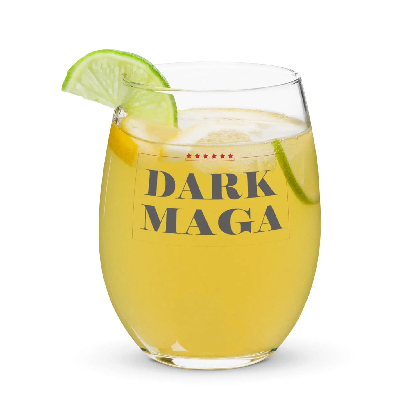 Dark MAGA Stemless Wine Glass American Revival Gear