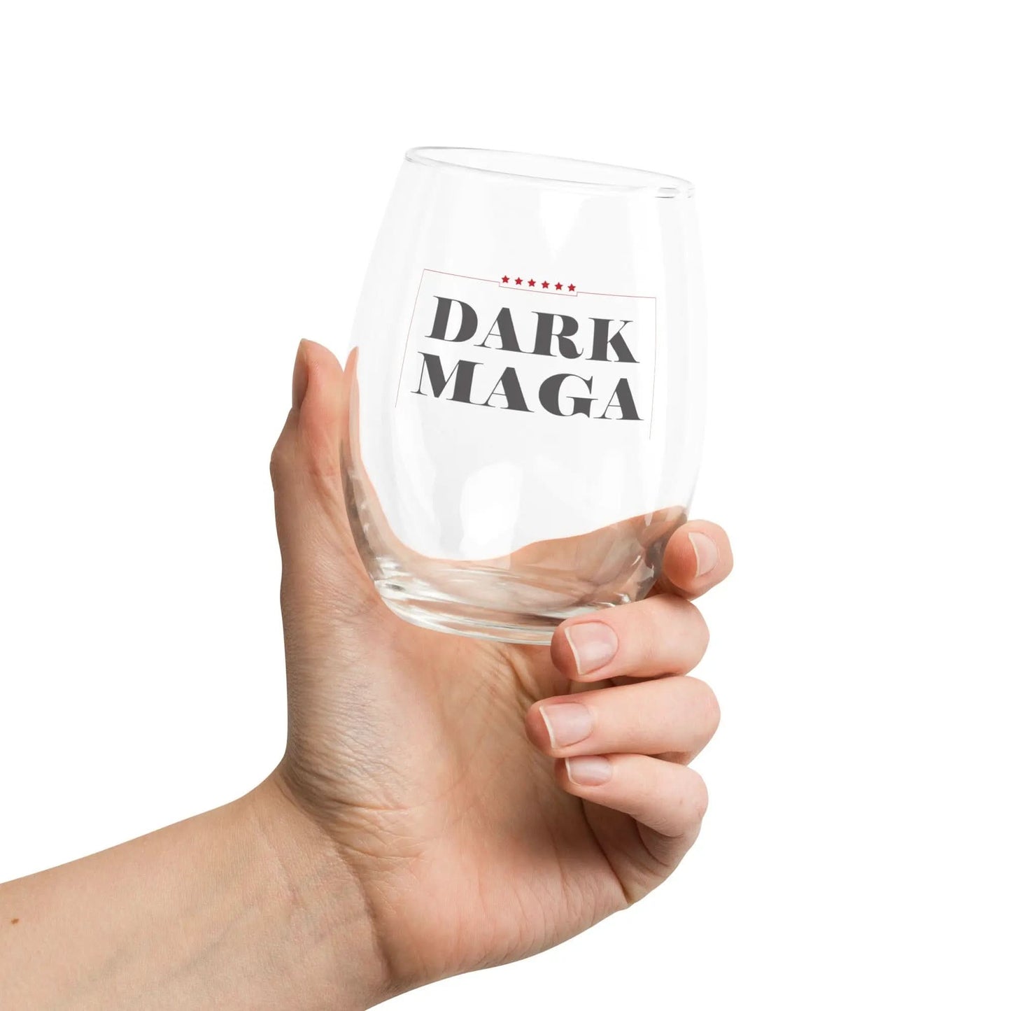 Dark MAGA Stemless Wine Glass American Revival Gear