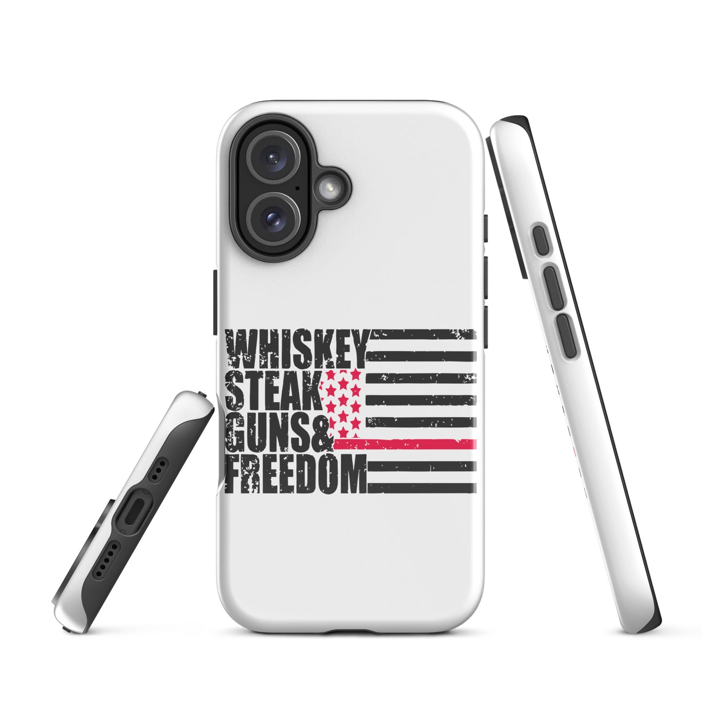 Whiskey Steak Guns Freedom iPhone® Case – Bold Patriotic Protection - American Revival Gear