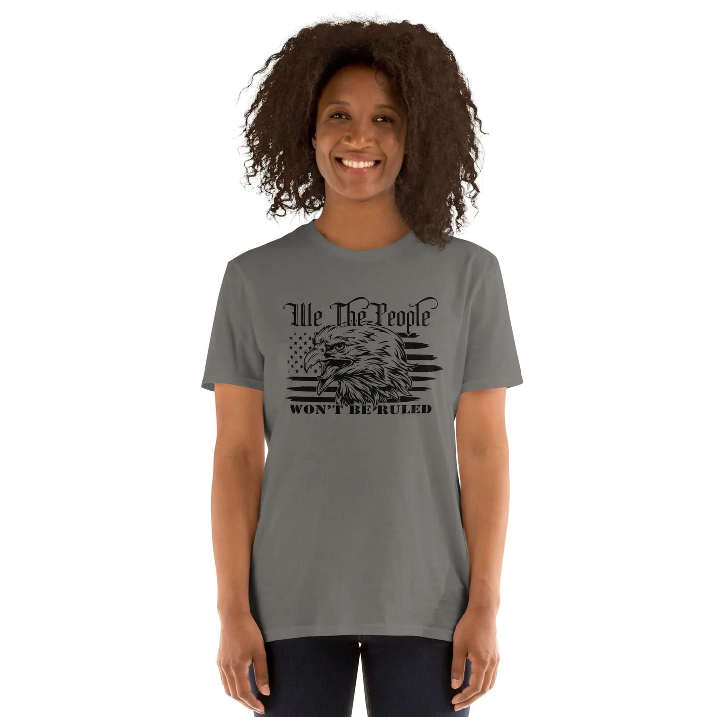 We The People Won't Be Ruled Eagle American Flag Women's T-Shirt American Revival Gear