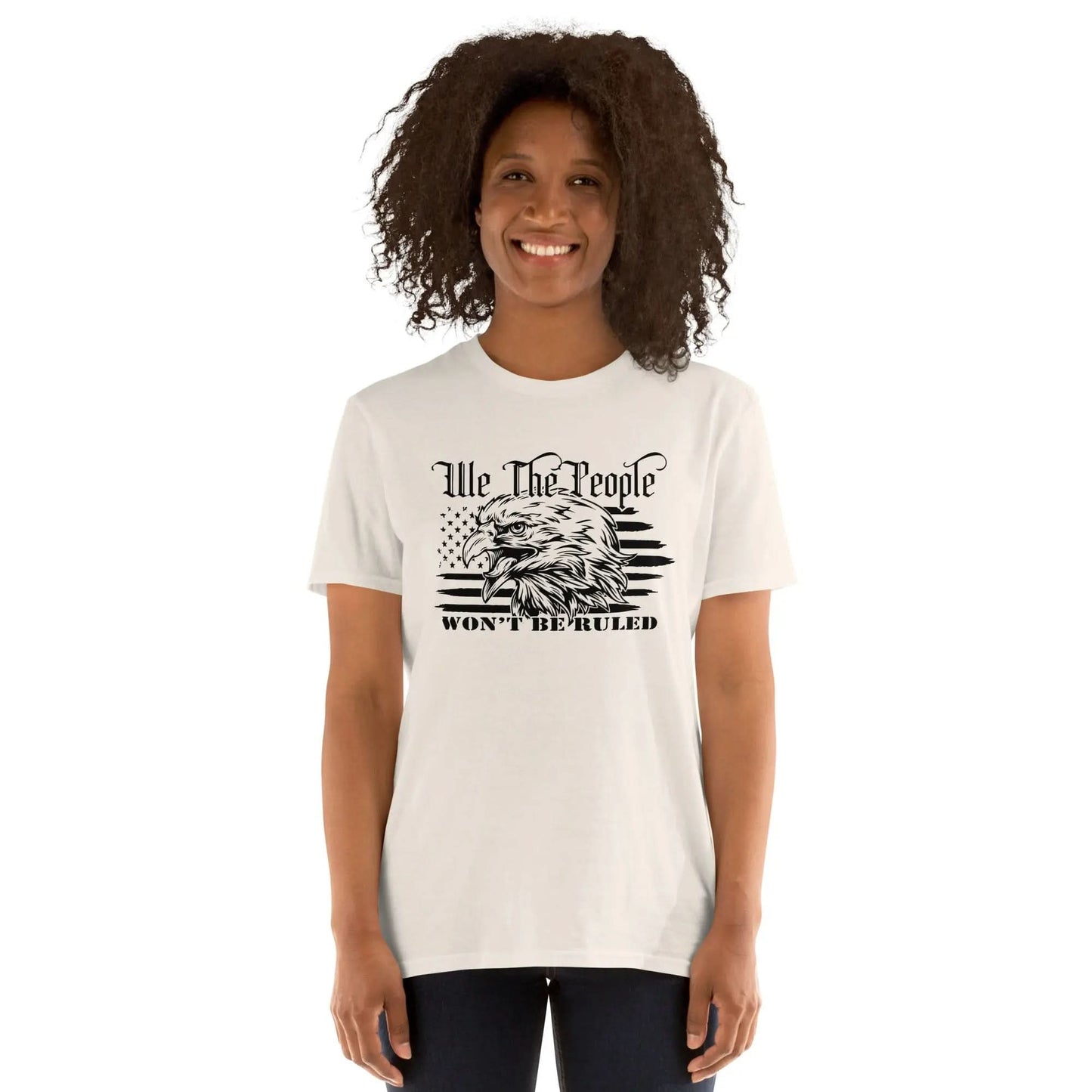 We The People Won't Be Ruled Eagle American Flag Women's T-Shirt American Revival Gear