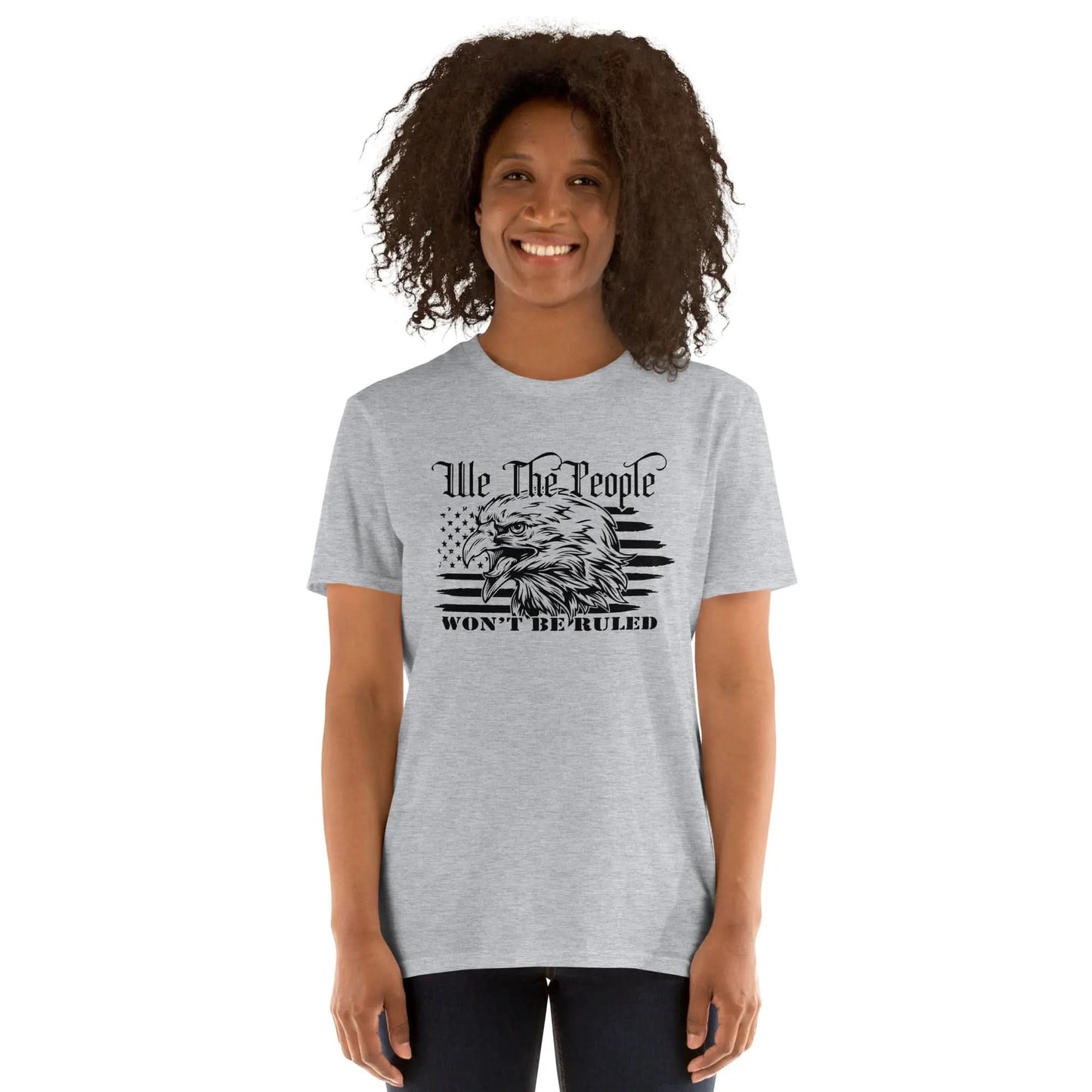 We The People Won't Be Ruled Eagle American Flag Women's T-Shirt American Revival Gear