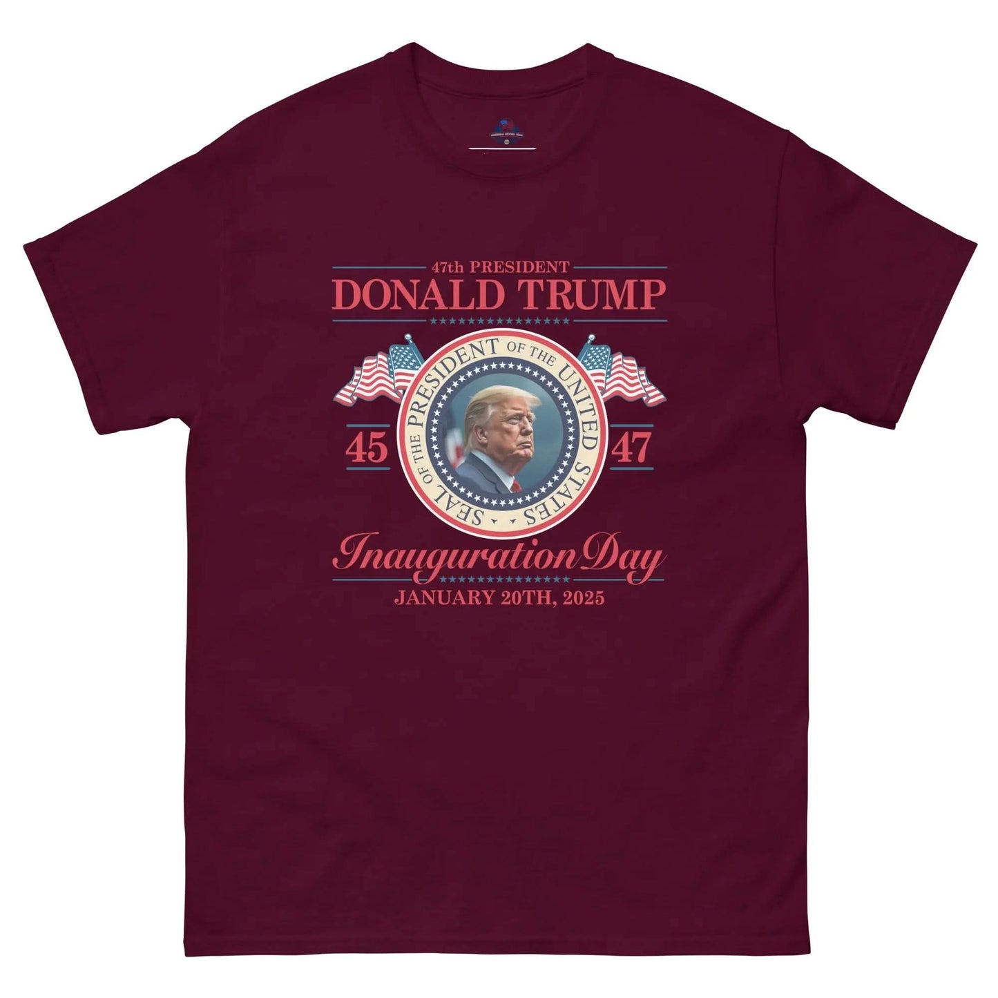 Donald Trump Inauguration Day January 20 2025 47th President Men's T-Shirt American Revival Gear