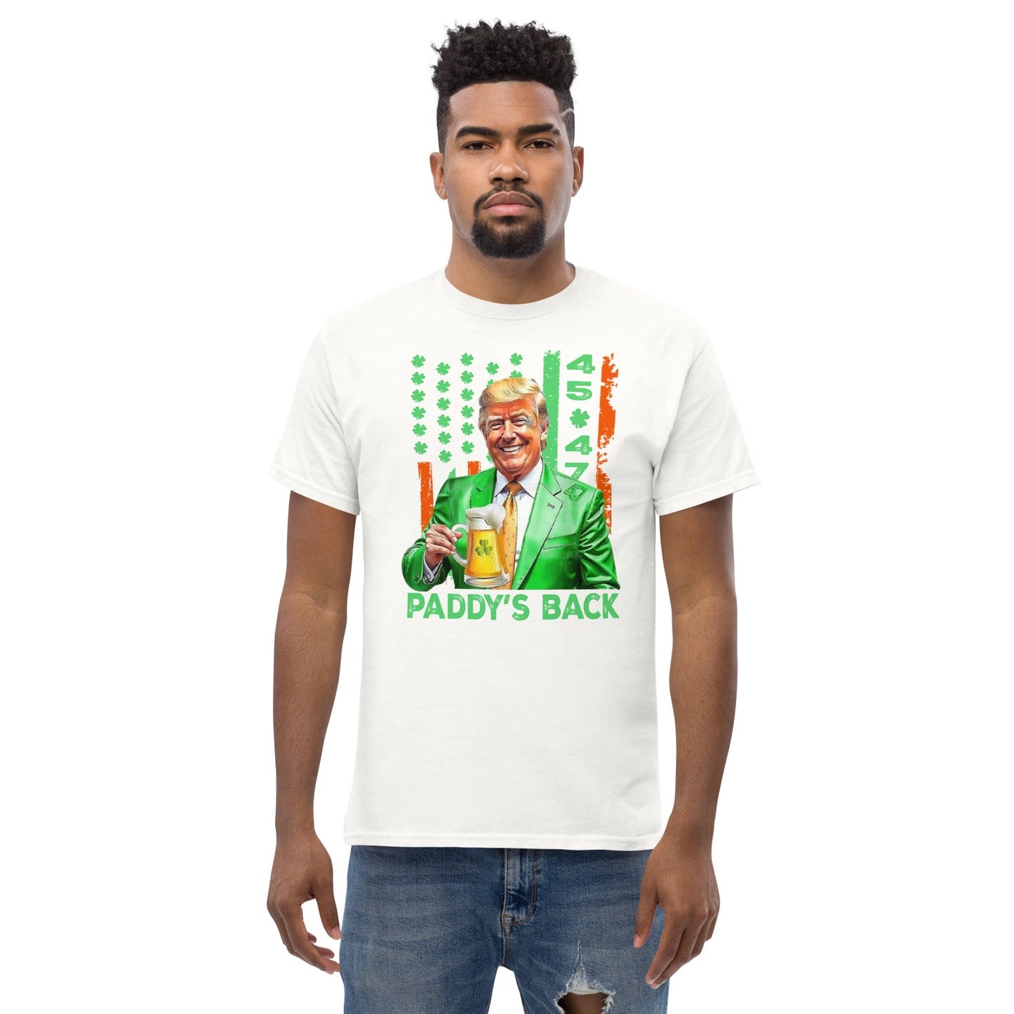Men's T-Shirt - Trump Paddy's Back - American Revival Gear