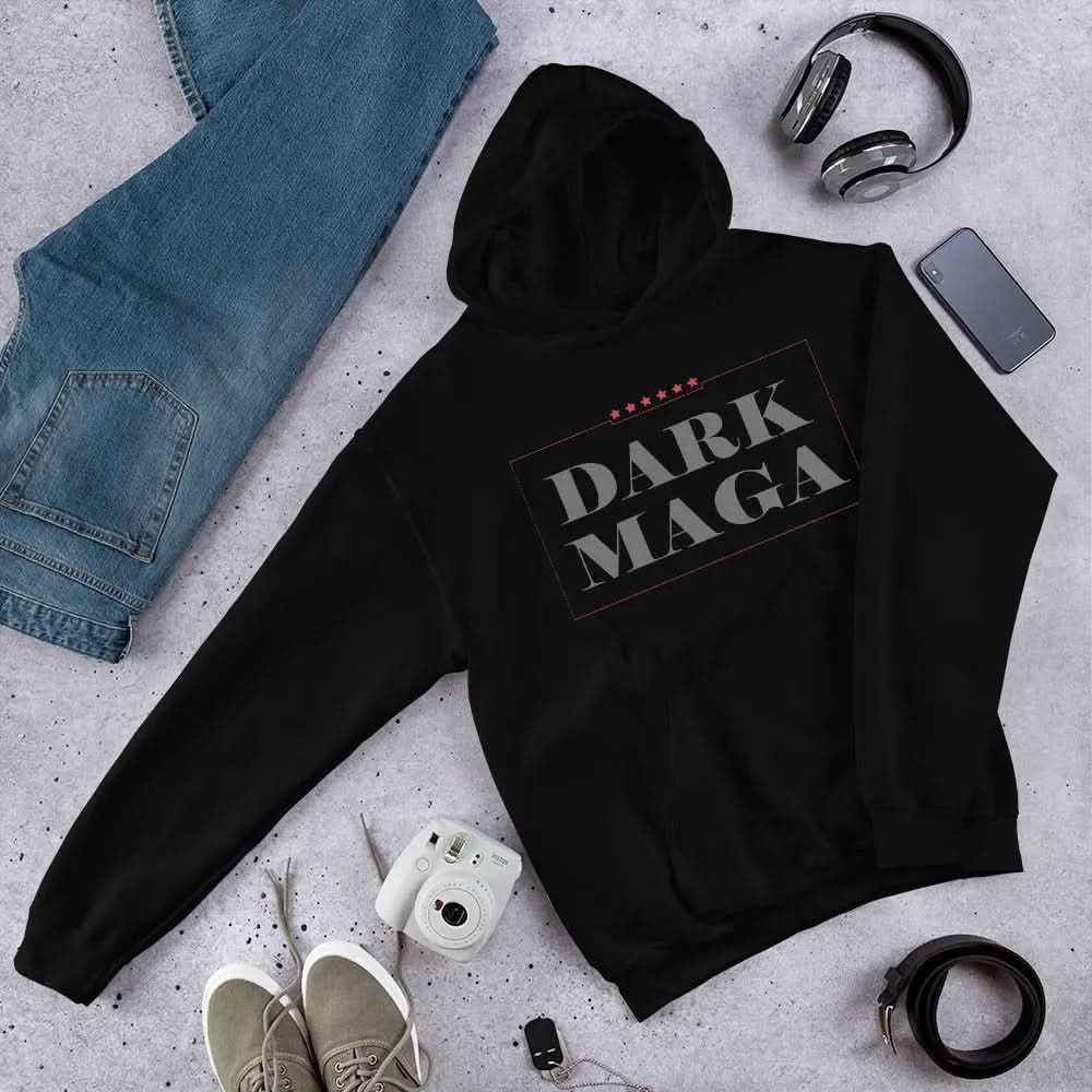 Dark MAGA Women's Hoodie Sweatshirt American Revival Gear