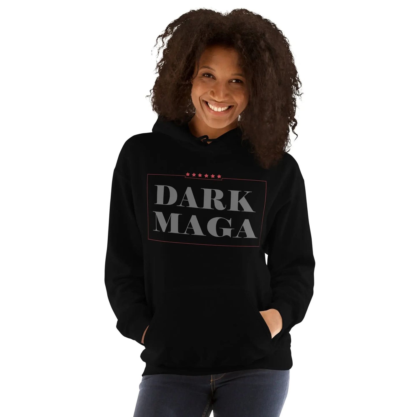 Dark MAGA Women's Hoodie Sweatshirt American Revival Gear