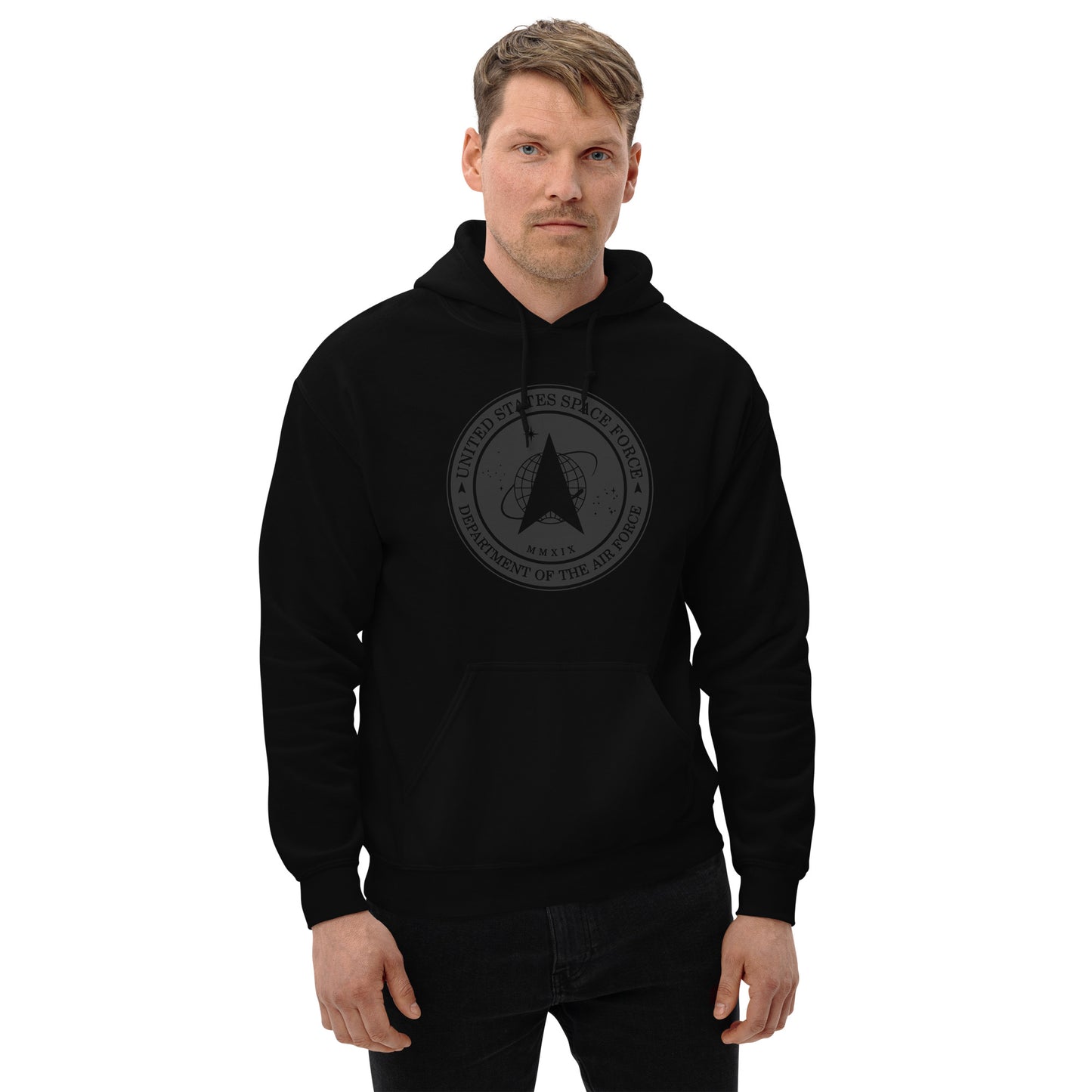 Men's Hoodie – Space Force Military Logo Sweatshirt - American Revival Gear
