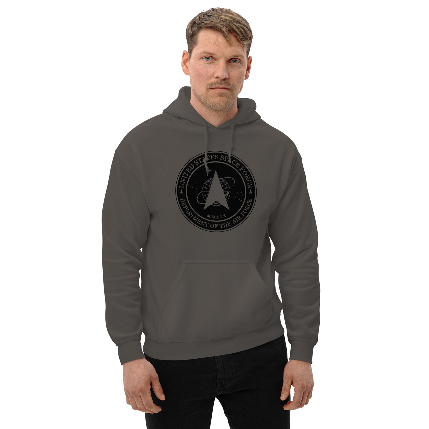 Men's Hoodie – Space Force Military Logo Sweatshirt - American Revival Gear