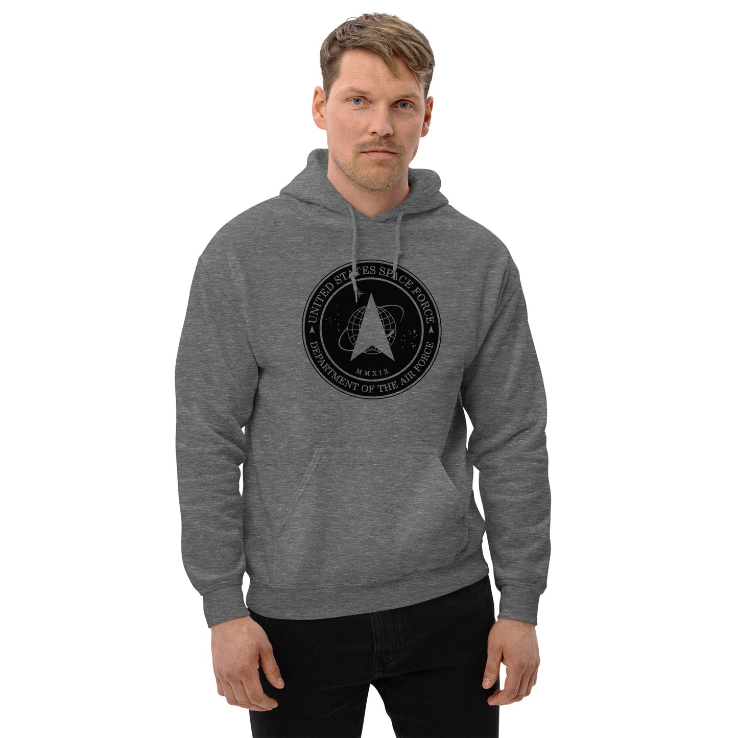 Men's Hoodie – Space Force Military Logo Sweatshirt - American Revival Gear