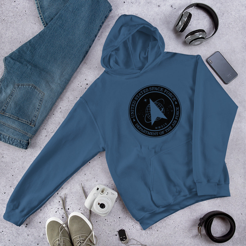 Men's Hoodie – Space Force Military Logo Sweatshirt - American Revival Gear