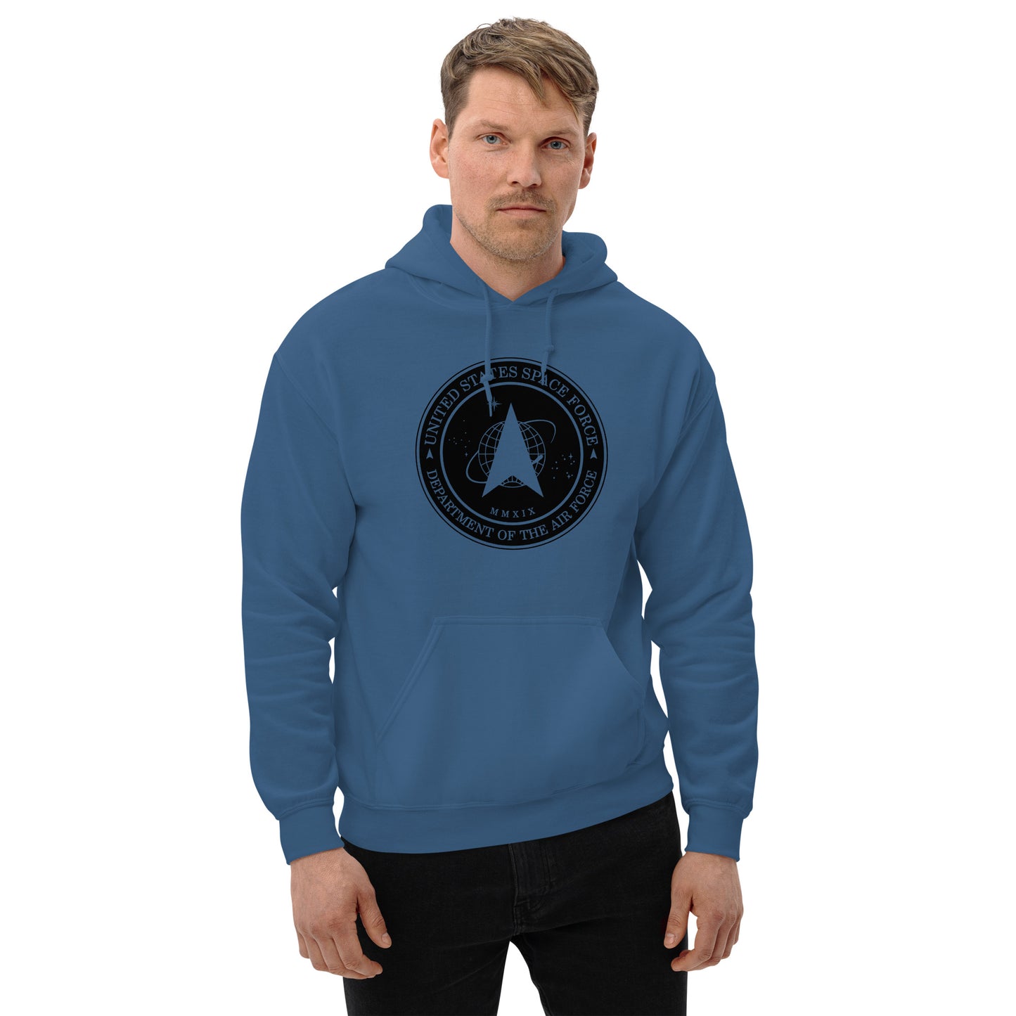 Men's Hoodie – Space Force Military Logo Sweatshirt - American Revival Gear