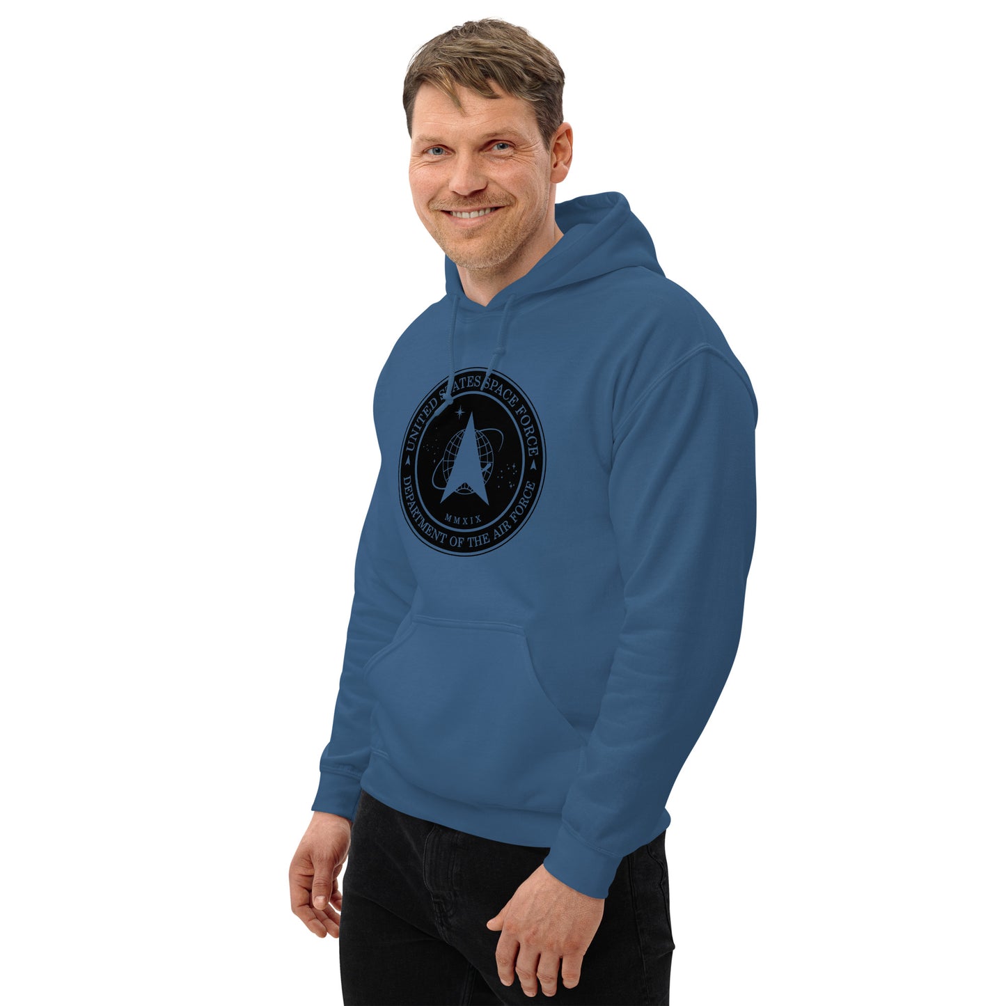 Men's Hoodie – Space Force Military Logo Sweatshirt - American Revival Gear