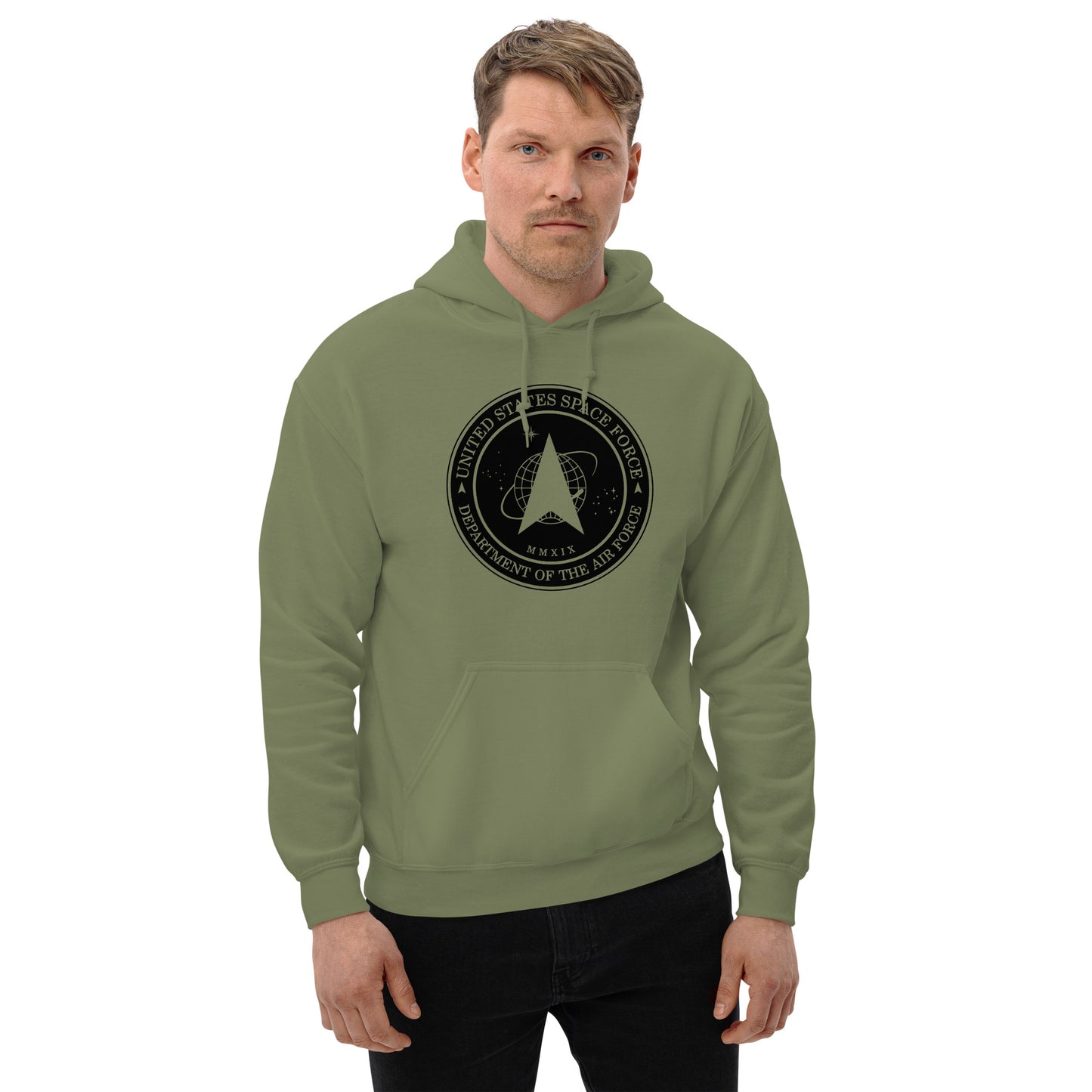 Men's Hoodie – Space Force Military Logo Sweatshirt - American Revival Gear