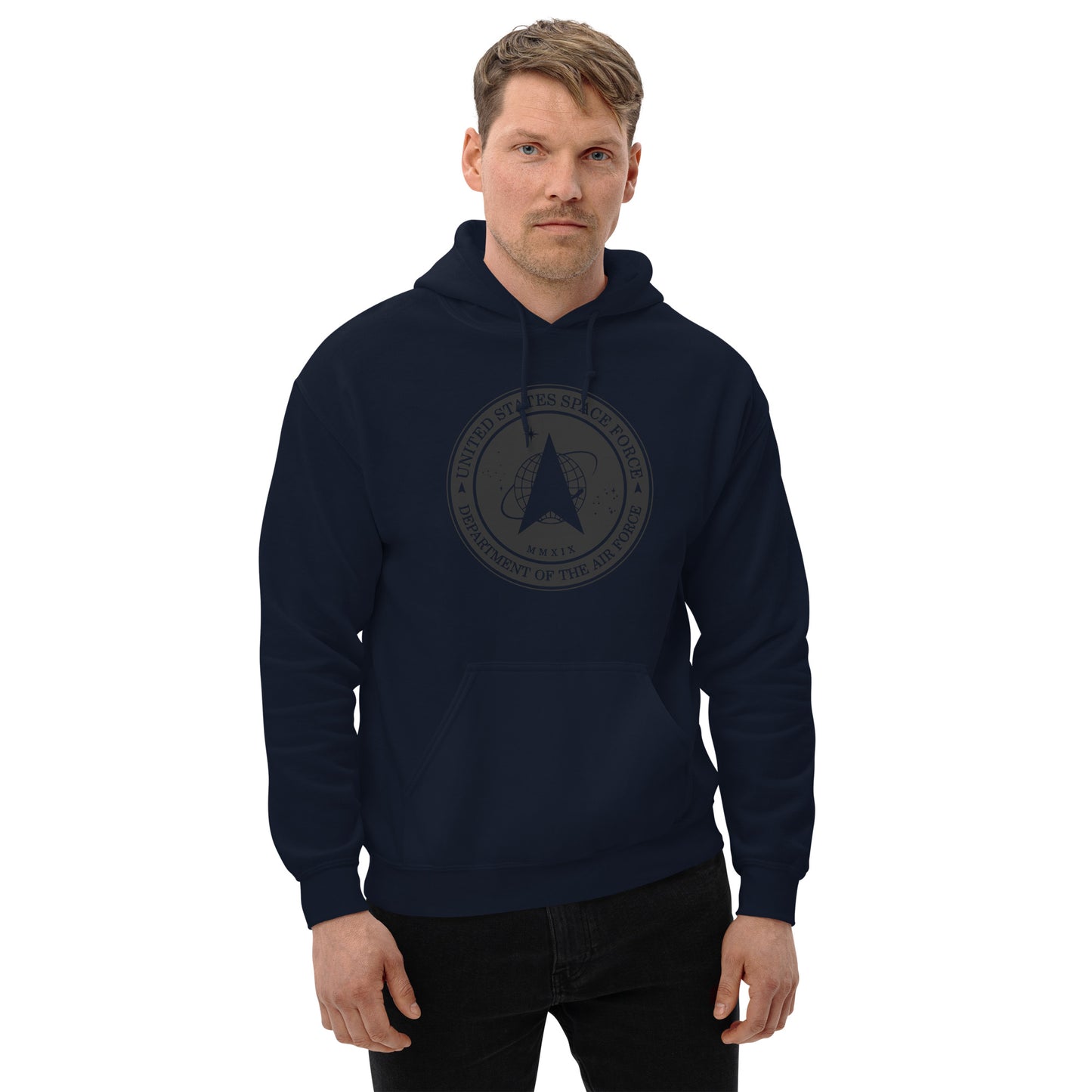 Men's Hoodie – Space Force Military Logo Sweatshirt - American Revival Gear