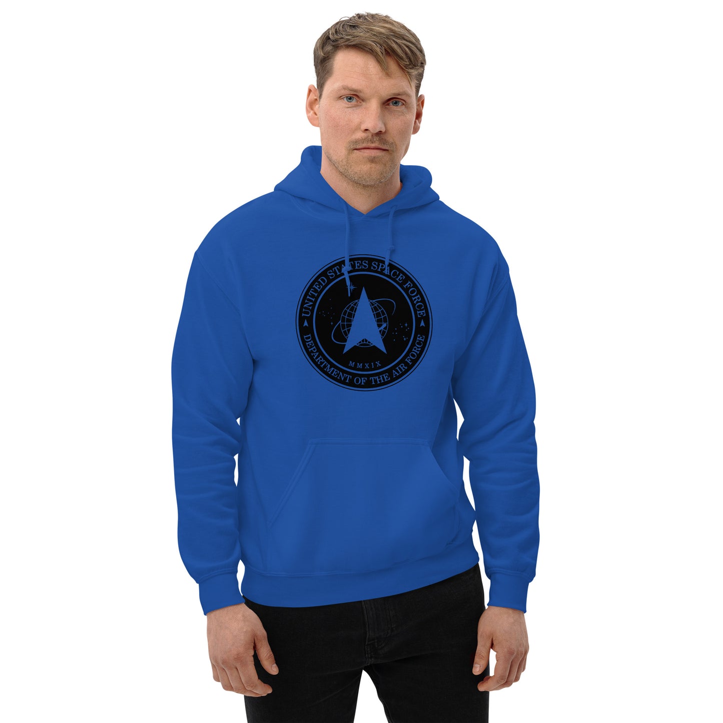 Men's Hoodie – Space Force Military Logo Sweatshirt - American Revival Gear