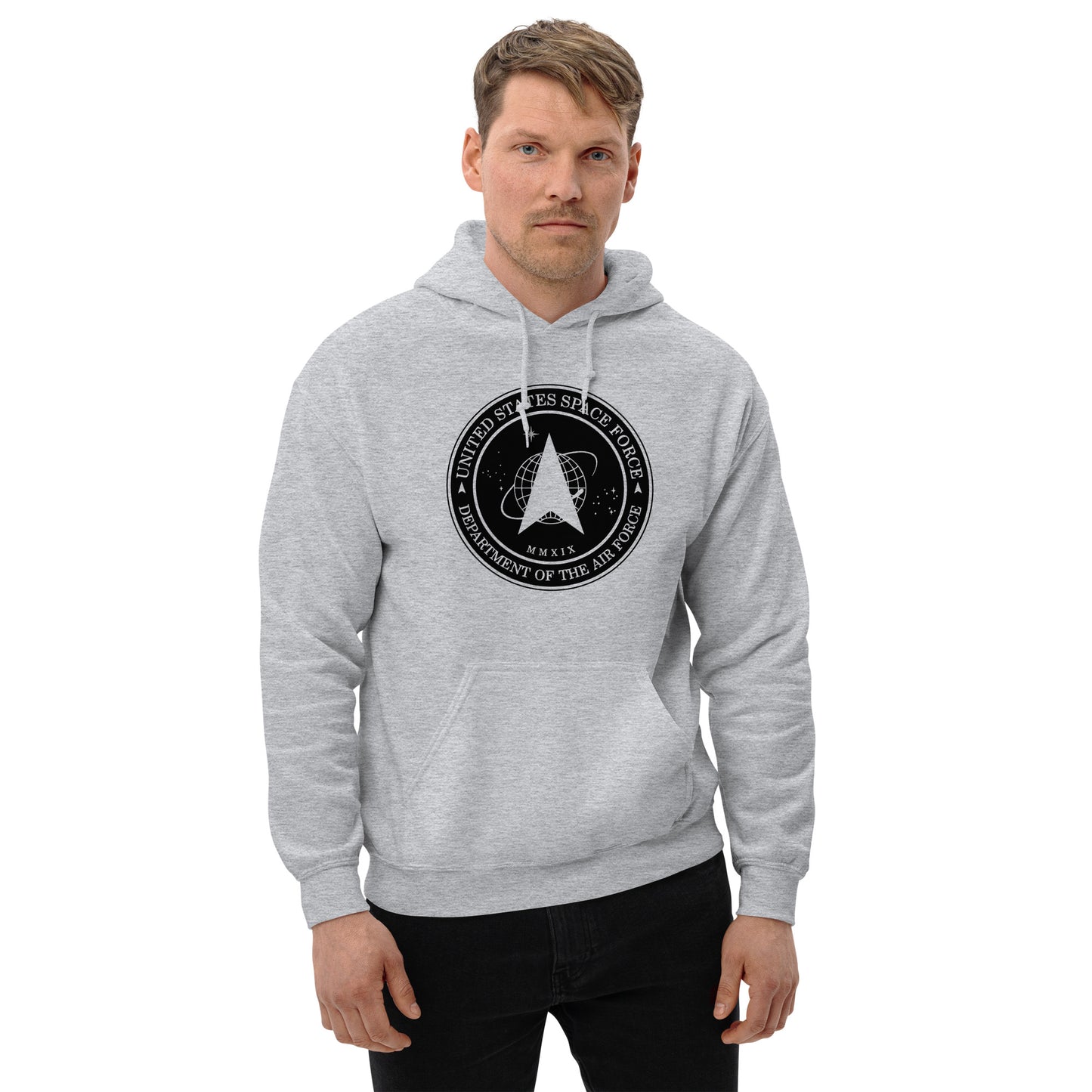 Men's Hoodie – Space Force Military Logo Sweatshirt - American Revival Gear
