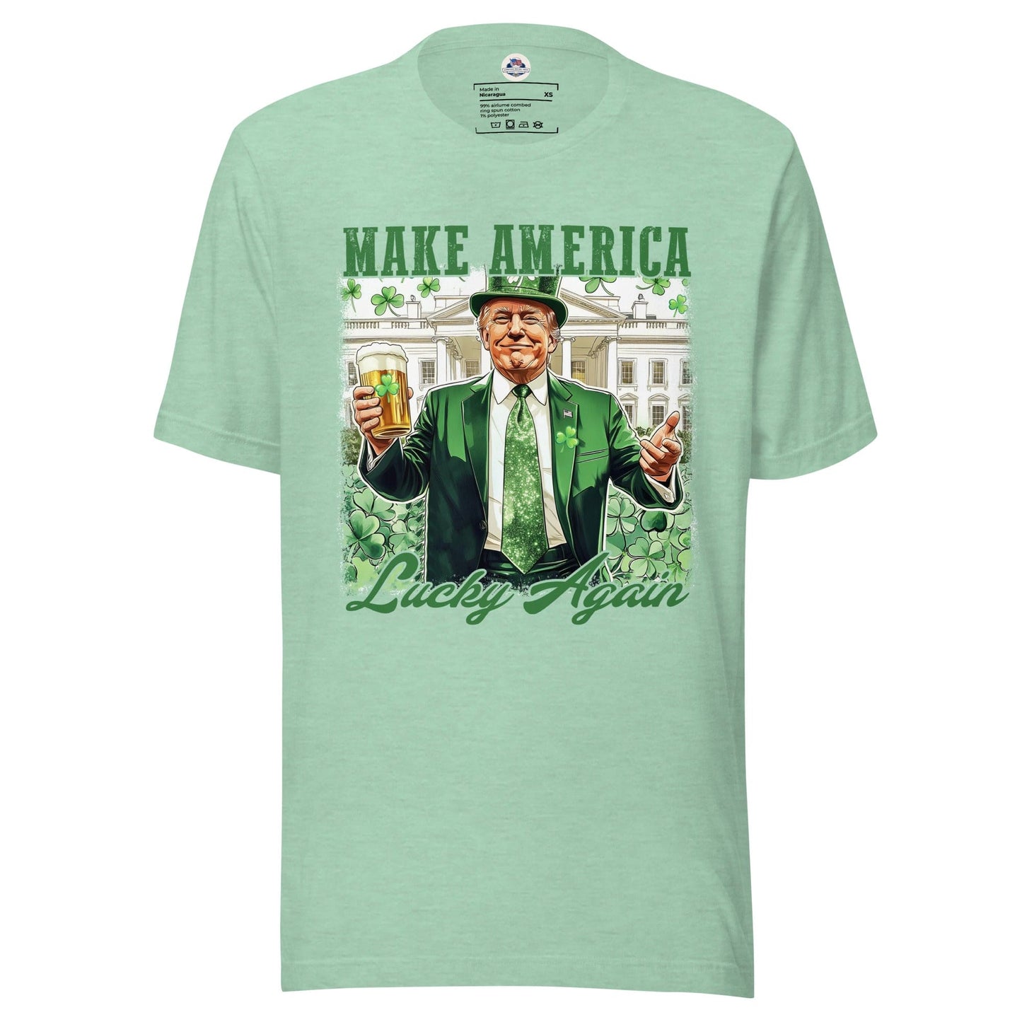 Trump Make America Lucky Again St. Patrick's Day Men's T-Shirt - American Revival Gear