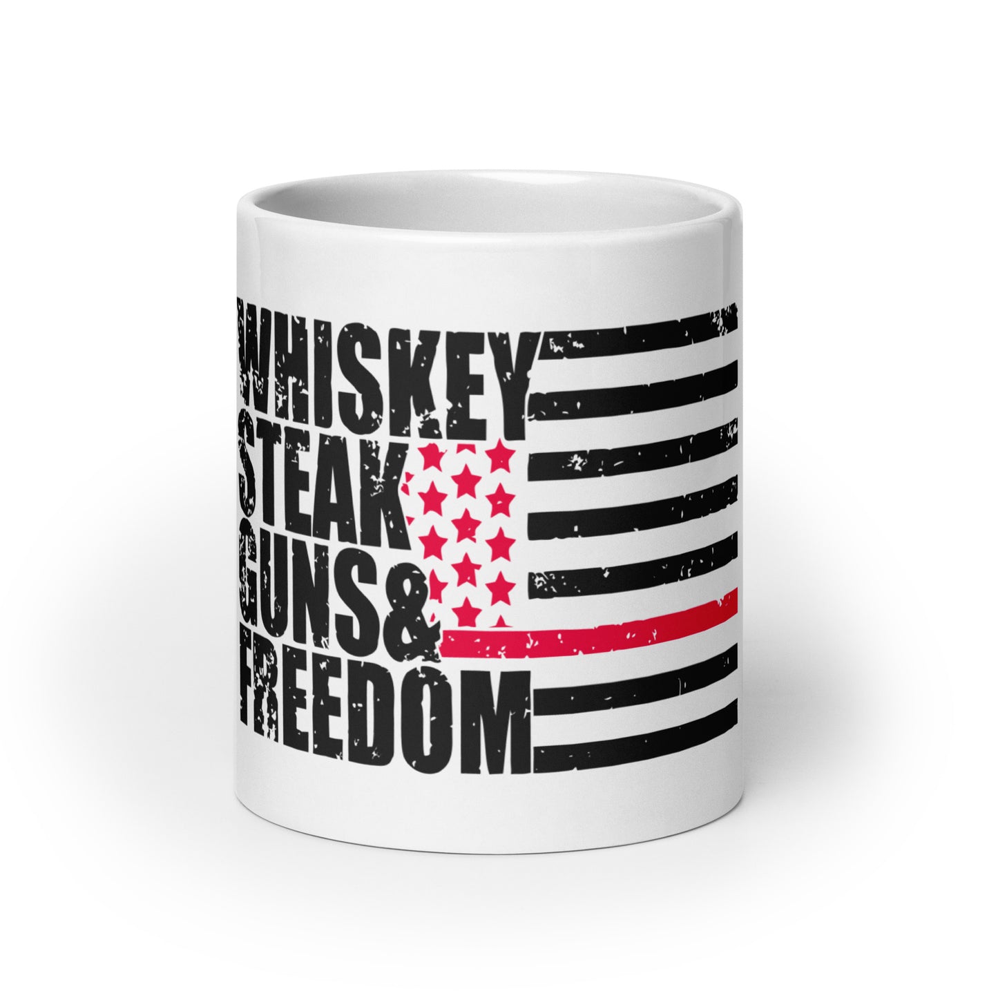 Whiskey Steak Guns Freedom Coffee Mug - American Revival Gear
