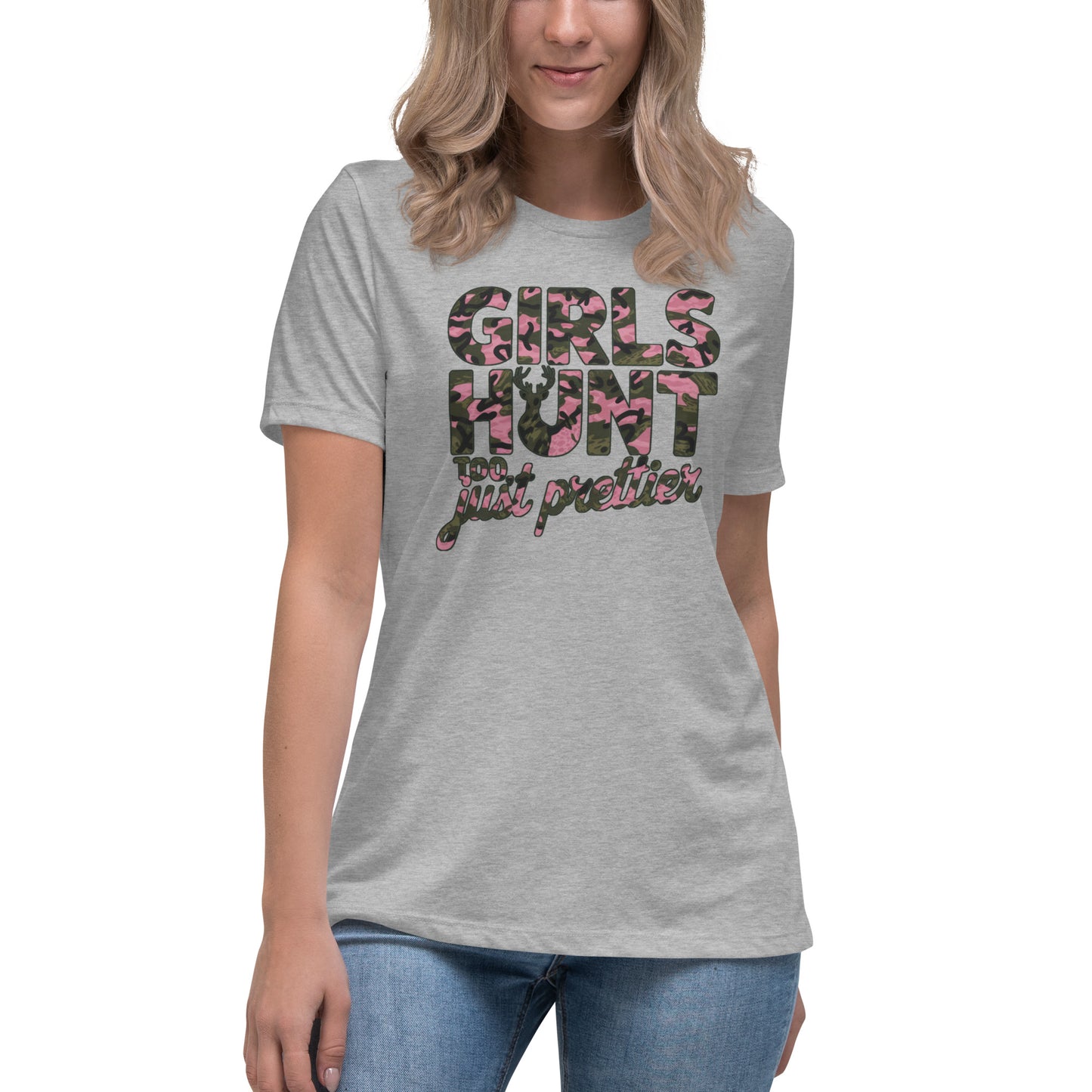 Women's Hunting T-Shirt - Girls Hunt Too, Just Prettier - American Revival Gear