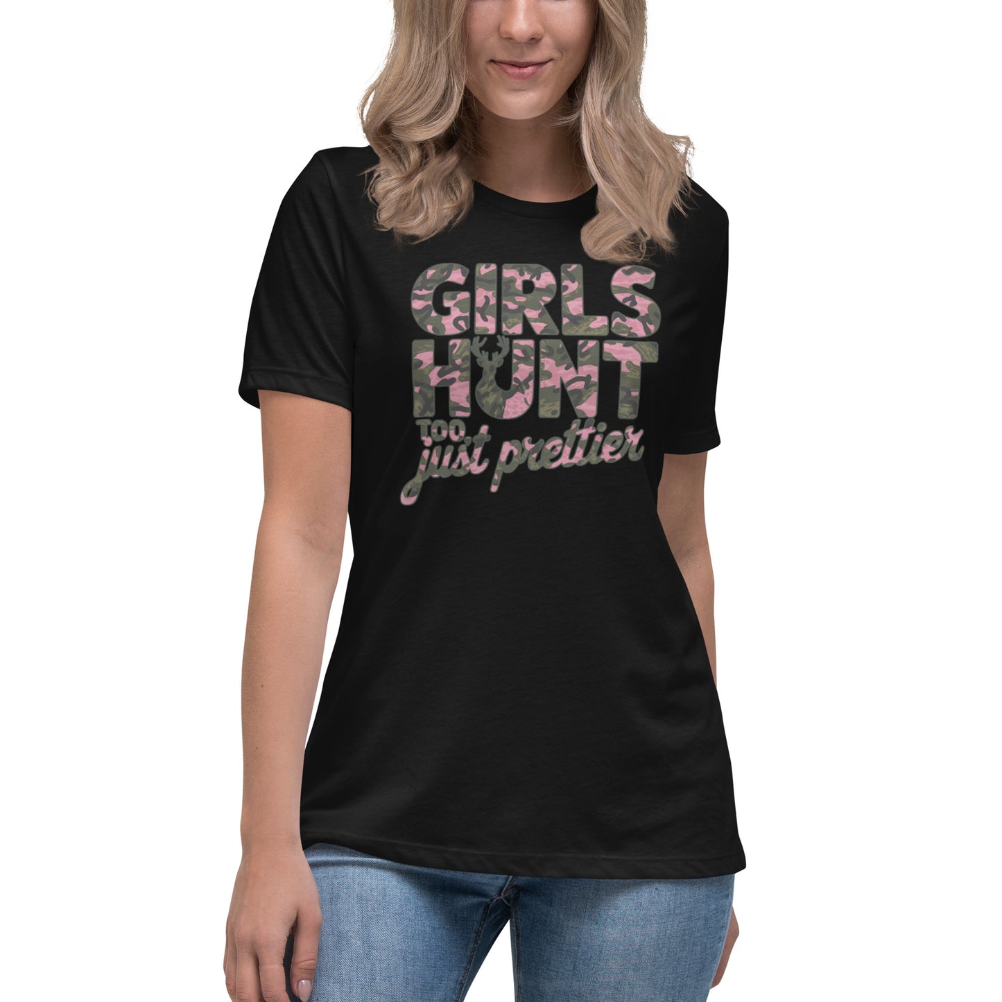 Women's Hunting T-Shirt - Girls Hunt Too, Just Prettier - American Revival Gear