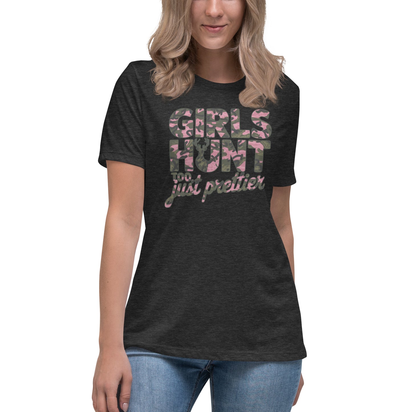Women's Hunting T-Shirt - Girls Hunt Too, Just Prettier - American Revival Gear