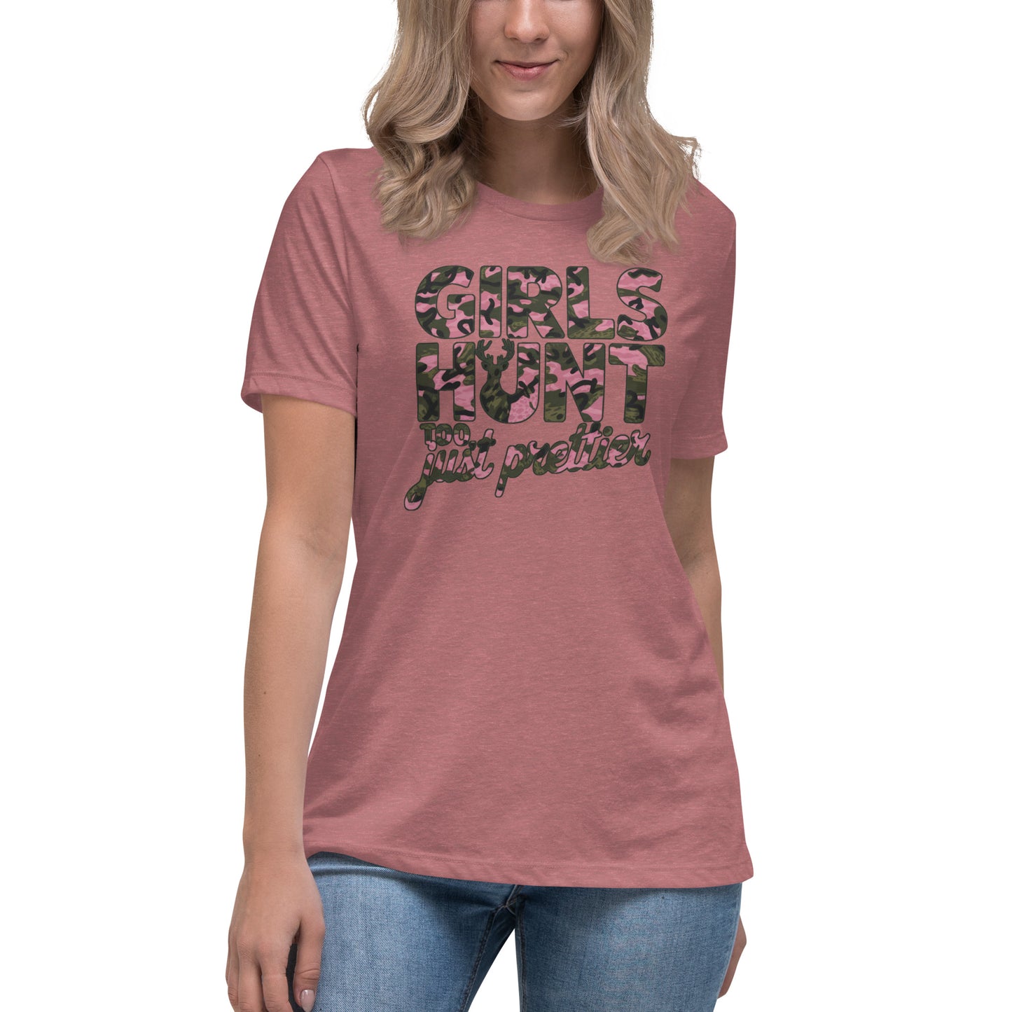 Women's Hunting T-Shirt - Girls Hunt Too, Just Prettier - American Revival Gear