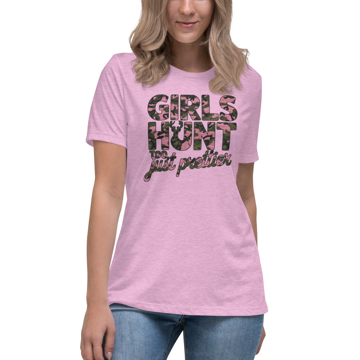 Women's Hunting T-Shirt - Girls Hunt Too, Just Prettier - American Revival Gear