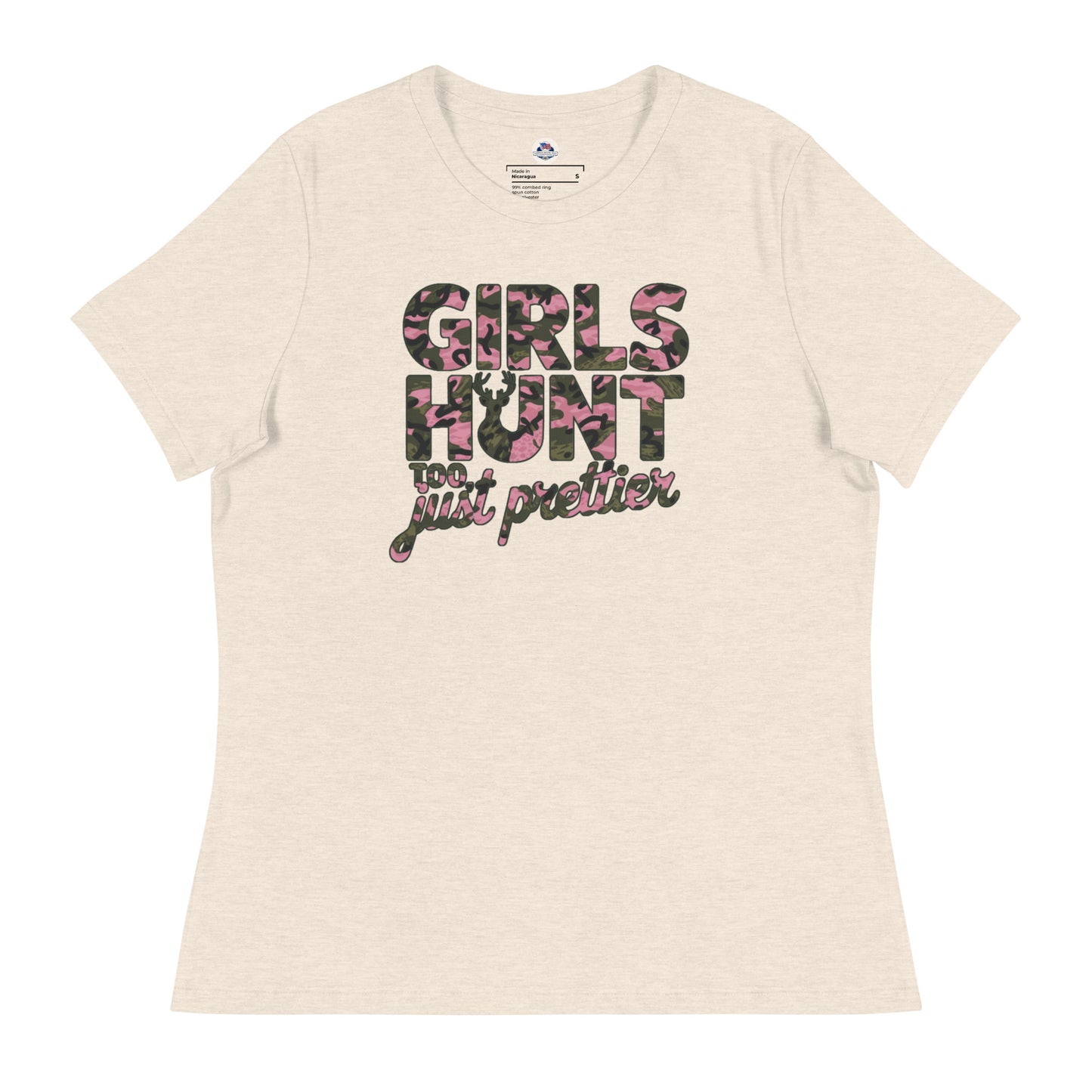 Women's Hunting T-Shirt - Girls Hunt Too, Just Prettier - American Revival Gear