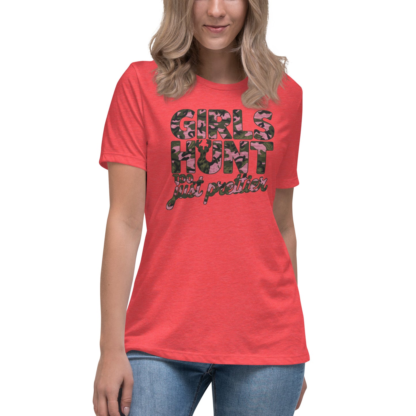 Women's Hunting T-Shirt - Girls Hunt Too, Just Prettier - American Revival Gear