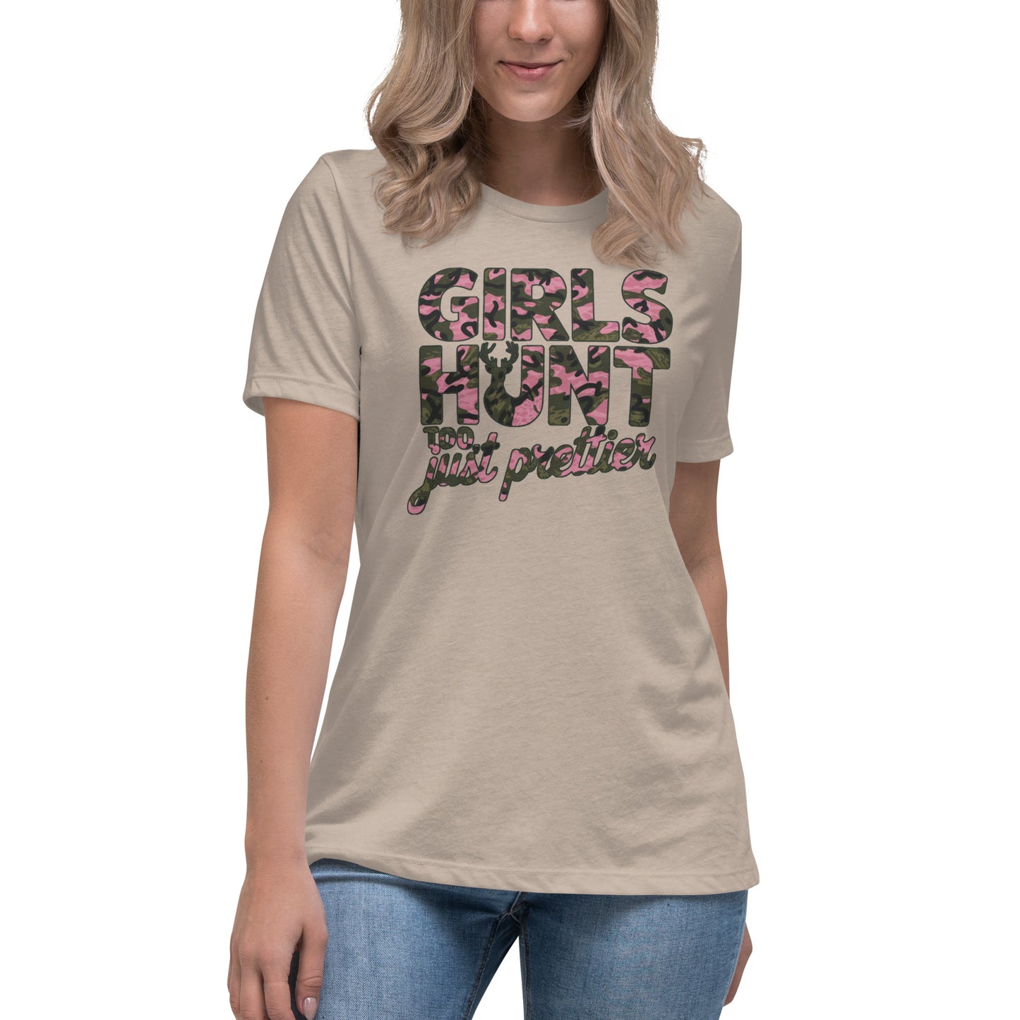 Women's Hunting T-Shirt - Girls Hunt Too, Just Prettier - American Revival Gear
