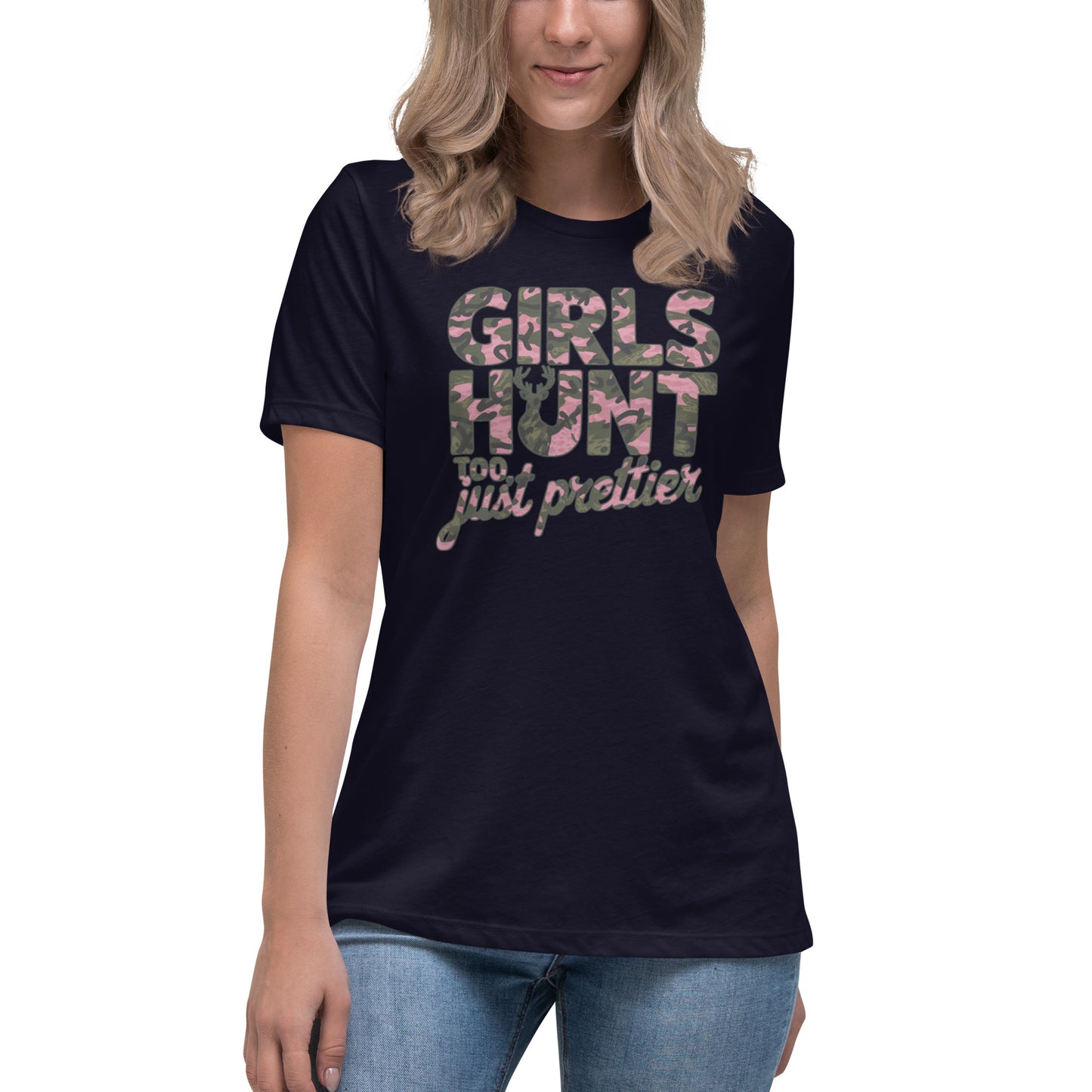 Women's Hunting T-Shirt - Girls Hunt Too, Just Prettier - American Revival Gear
