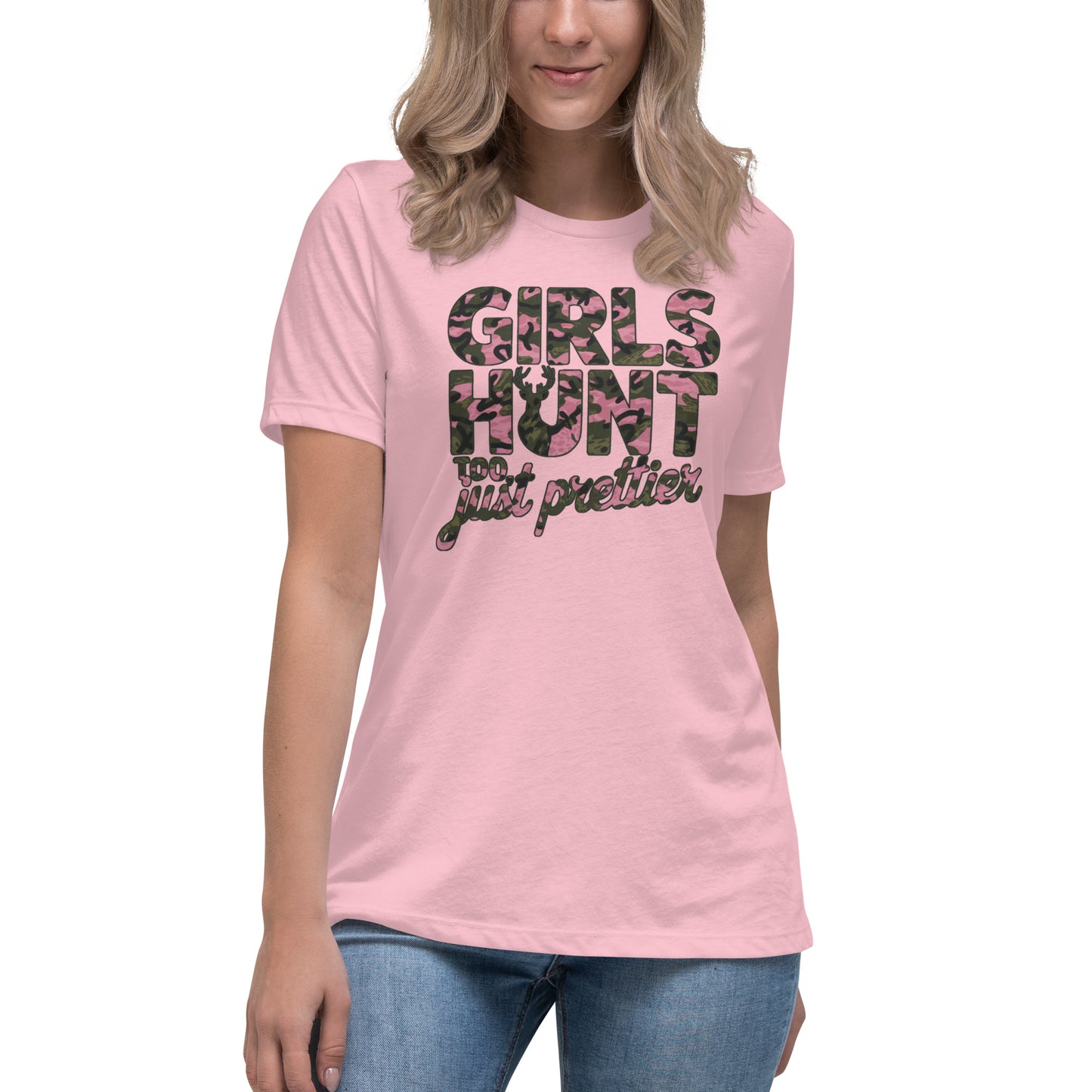 Women's Hunting T-Shirt - Girls Hunt Too, Just Prettier - American Revival Gear