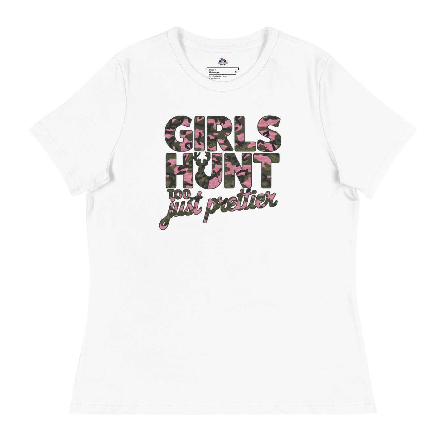 Women's Hunting T-Shirt - Girls Hunt Too, Just Prettier - American Revival Gear