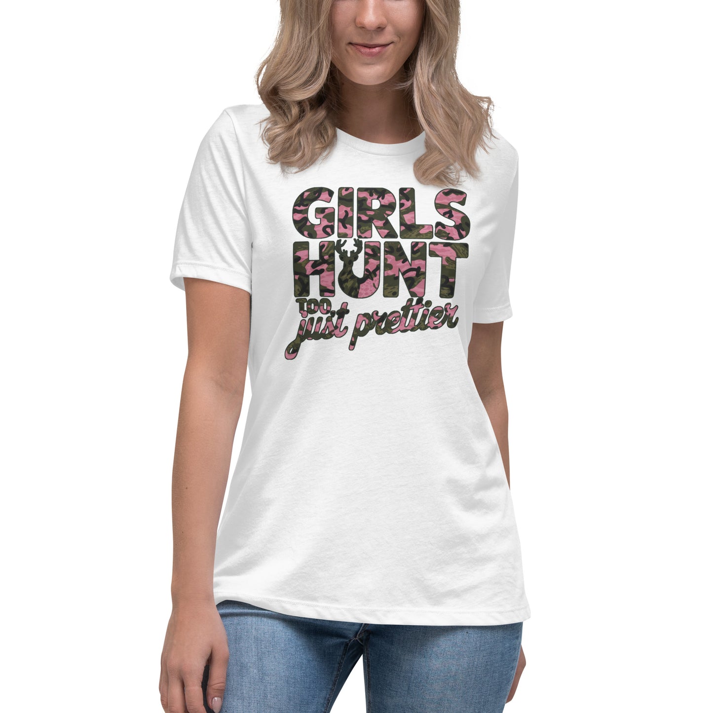 Women's Hunting T-Shirt - Girls Hunt Too, Just Prettier - American Revival Gear