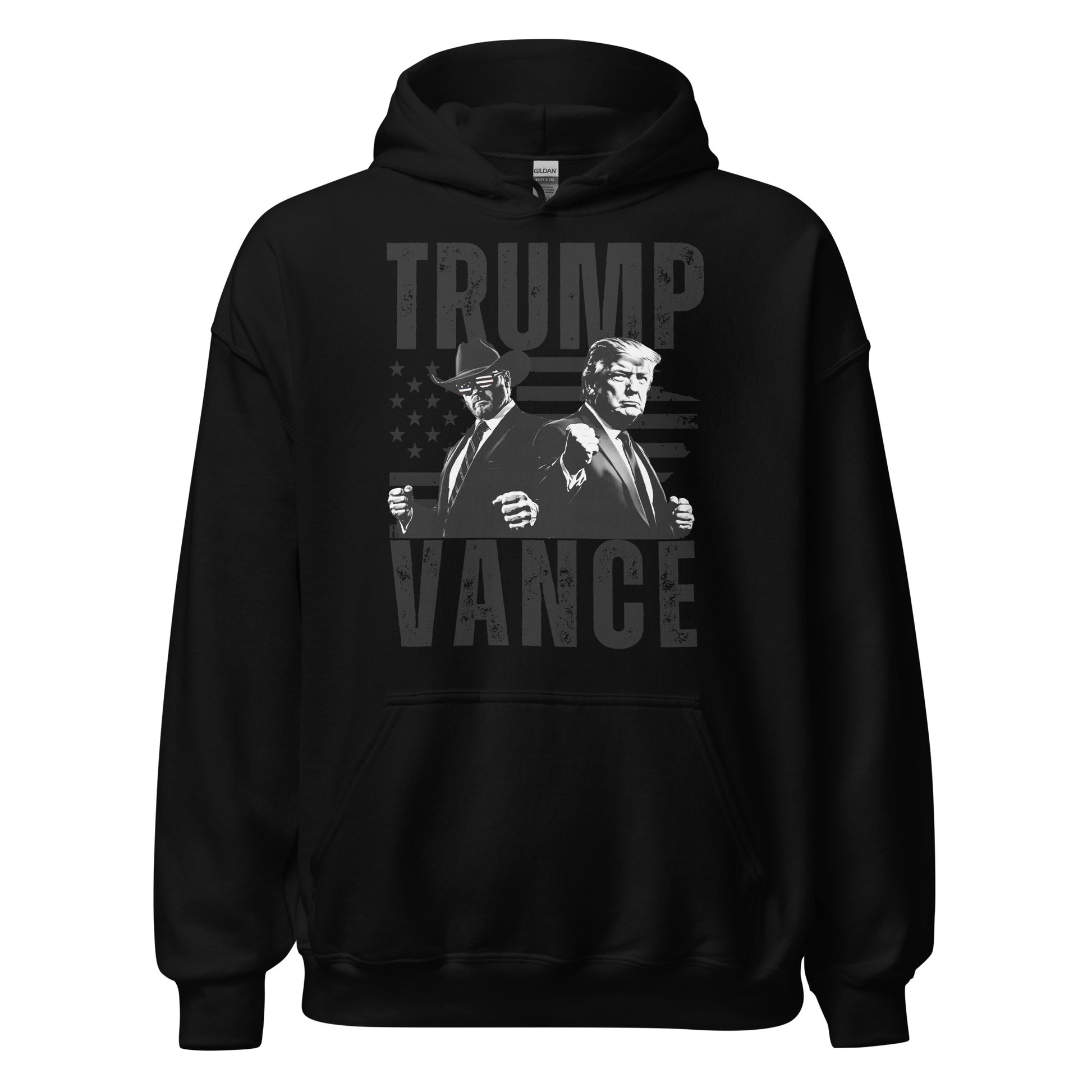 Trump Vance Duo Patriotic Men's Hoodie - American Revival Gear