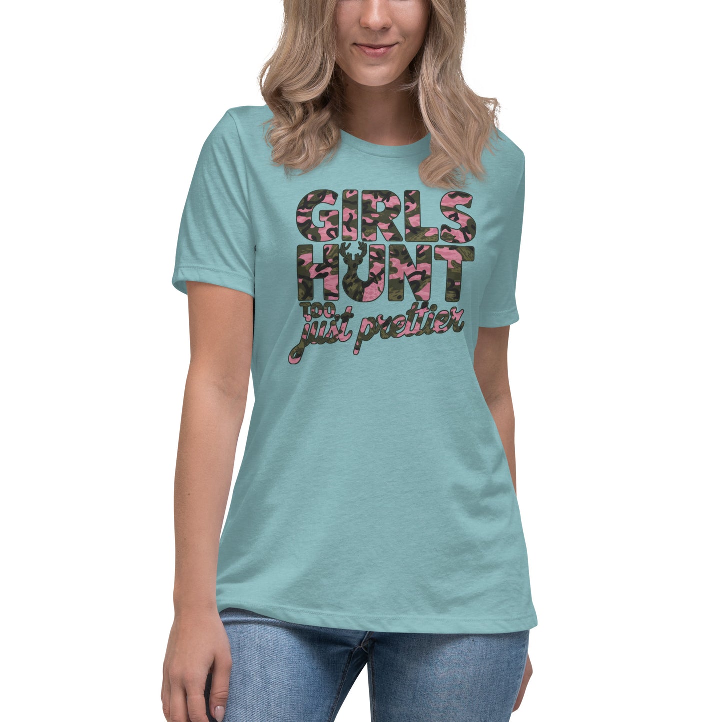 Women's Hunting T-Shirt - Girls Hunt Too, Just Prettier - American Revival Gear